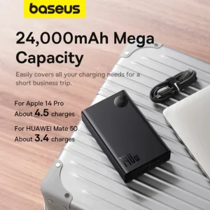 پاوربانک بیسوس مدل Adaman  140W ظرفیت 24000 میلی آمپر ساعت