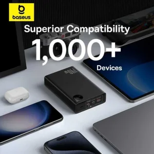 پاوربانک بیسوس مدل Adaman  140W ظرفیت 24000 میلی آمپر ساعت