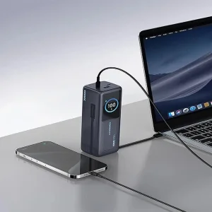 پاوربانک 140 وات پاورولوژی مدل Thunderamp ظرفیت 30000 میلی آمپر ساعت