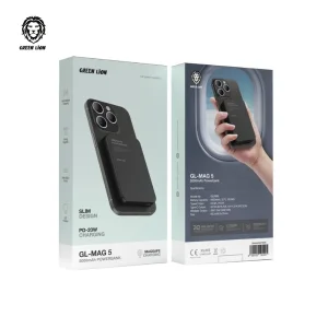 پاوربانک گرین لاین مدل GL-MAG 5 ظرفیت 5000 میلی آمپر ساعت