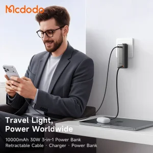 پاوربانک 30 وات مک دودو مدل MC-318 ظرفیت 10000 میلی‌آمپرساعت