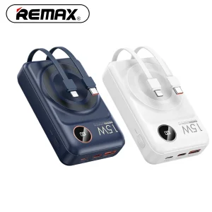 پاوربانک ریمکس مدل MagSafe Wireless Fast Charge RPP-527 ظرفیت 10000 میلی آمپر ساعت