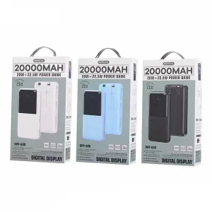 پاوربانک ریمکس مدل prp 680 ظرفیت ۲۰۰۰۰ میلی آمپر ساعت
