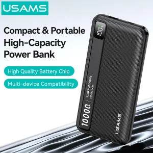پاوربانک 22.5 وات یوسمز مدل cd263 ظرفیت 10000 میلی‌آمپرساعت