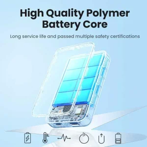 پاوربانک 20 وات یوگرین مدل 35340- PB505  ظرفیت 10000 میلی‌آمپرساعت به همراه کابل usb-c