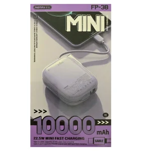 پاوربانک 22.5 وات ریمکس مدل FP-38 ظرفیت 10000 میلی‌آمپرساعت