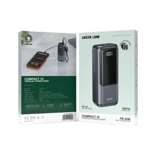 پاوربانک 22.5 وات گرین لاین مدل GL-PX89 با ظرفیت ده هزار میلی آمپر ساعت