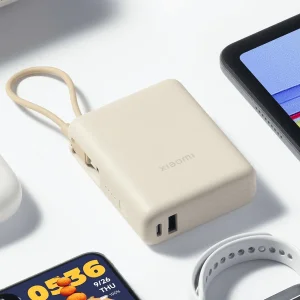 پاوربانک 33 وات شیائومی مدل PB1033MI ظرفیت 10000 میلی‌آمپرساعت به همراه کابل USB-C