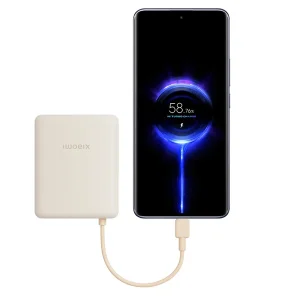 پاوربانک 33 وات شیائومی مدل PB1033MI ظرفیت 10000 میلی‌آمپرساعت به همراه کابل USB-C