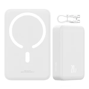 پاوربانک بیسوس مدل MAGNETIC MINI 20W ظرفیت 20000 میلی آمپر ساعت