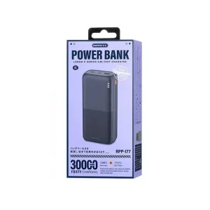 پاوربانک ریمکس مدلRPP-177 ظرفیت 30000 میلی آمپر ساعت