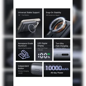 پاور بانک مک دودو مدل mc-837 ظرفیت 10000 میلی آمپرساعت