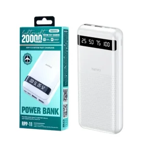 پاوربانک ریمکس مدل RPP 11 ظرفیت 20000 میلی آمپر ساعت
