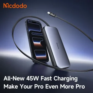 پاوربانک 45 وات مک دودو مدل MC-592 ظرفیت 10000 میلی‌آمپرساعت به همراه یک عدد کابل USB-C