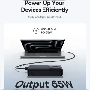 پاوربانک بیسوس مدل Free2Pull 65W ظرفیت 20000 میلی آمپر ساعت به همراه کابل USB-C