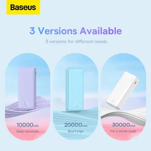پاوربانک بیسوس مدل Airpow 20W ظرفیت 30000 میلی آمپر ساعت