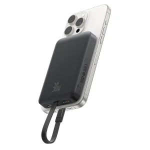 پاوربانک بیسوس مدل Magnetic &amp; Cable 30W با ظرفیت 10000 میلی آمپر ساعت
