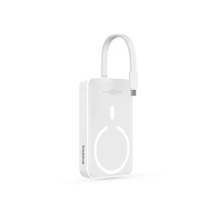 پاوربانک بیسوس مدل Magnetic &amp; Cable 30W با ظرفیت 10000 میلی آمپر ساعت