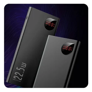 پاوربانک باسئوس مدل ADAMAN METAL DIGITAL DISPLAY ظرفیت 10000 میلی آمپر ساعت
