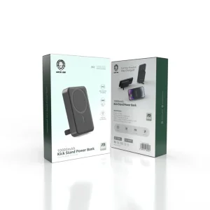 پاوربانک گرین لاین مدل Kick Stand GNKIK10KPBBK ظرفیت 10000 میلی آمپر ساعت
