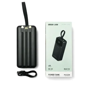 پاوربانک 22.5 وات گرین لاین مدل TANK 30000 mah ظرفیت 30000 میلی‌آمپرساعت