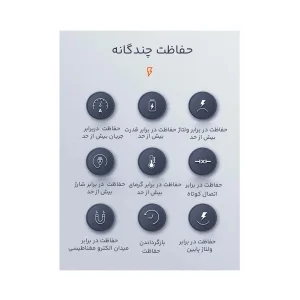 پاوربانک الدینیو مدل فست شارژ pq10 ظرفیت 10000 میلی آمپر ساعت