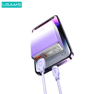 پاوربانک یوسمز مدل US-CD192-22.5W ظرفیت 10000 میلی آمپر ساعت