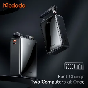 پاوربانک مک دودو مدل MC-056 ظرفیت 25000 میلی آمپر ساعت