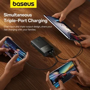 پاوربانک 30 وات بیسوس مدل Star-Lord Digital Display Fast Charging ظرفیت 10000 میلی آمپر ساعت