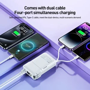 پاوربانک ریمکس مدل RPP-670-Multi compatible Chargers ظرفیت 10000 میلی آمپرساعت