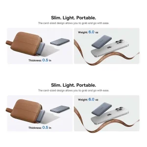پاوربانک 27 وات بیسوس مدل PicoGo Ultra-Slim Qi2 ظرفیت 10000 میلی‌آمپرساعت