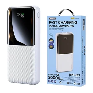پاوربانک ریمکس مدل RPP-623 ظرفیت 20000 میلی آمپر ساعت