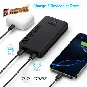 پاوربانک 22.5 وات ریمکس مدل 325 ظرفیت 20000 میلی آمپر ساعت