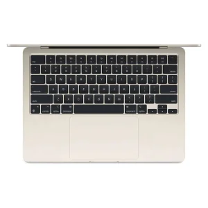 لپ‌تاپ اپل مدل MacBook Air MW0Y3 2025 LLA با پردازنده Apple M4، رم 16GB، حافظه SSD با ظرفیت 256GB، نمایشگر 13.6 اینچ Retina، دارای نور پس‌زمینه کیبورد، حسگر اثر انگشت، سیستم‌عامل Apple Mac OS