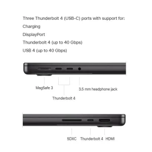 لپ تاپ 14.2 اینچی اپل مدل MacBook Pro MDE44 2025 LLA-M5-16GB RAM-512GB SSD