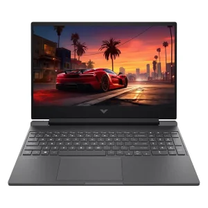 لپ‌تاپ اچ‌ پی مدل Victus 15-FB2063DX با پردازنده Ryzen 5-7535HS و گرافیک RX6550M 4GB، رم DDR5 8GB با فرکانس 4800MHz، حافظه SSD با ظرفیت 512GB، نمایشگر 15.6 اینچ با وضوح Full HD و و نرخ به‌روزرسانی 144Hz، دارای سیستم‌عامل Windows 11