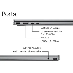 لپ تاپ 14 اینچی اچ‌ پی مدل OmniBook X Flip 14-fm0013dx-Core Ultra 5 226V-16GB LPDDR5X 8533MHz-512GB SSD-Touch-Backlit-W
