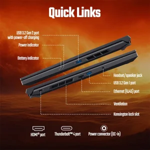 لپ تاپ 16 اینچی ایسر مدل Nitro V16 ANV16-71-760Q-i7 14650HX-32GB DDR5-2TB SSD-RTX4050-FHD - کاستوم شده