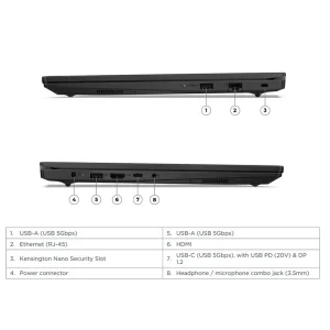 لپ تاپ 15.6 اینچی لنوو مدل V15 G5 IRL-i5 13420H-12GB DDR5 5200MHz-512GB SSD-TN-W - کاستوم شده