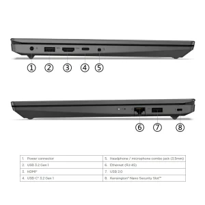 لپ تاپ 15.6 اینچی لنوو مدل V15 G4 IRU-i7 13620H-16GB DDR4 3200MHz-512GB SSD-TN
