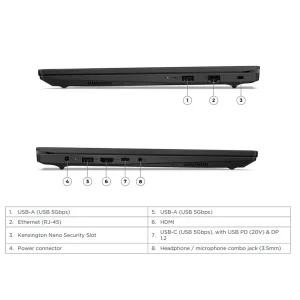 لپ تاپ 15.6 اینچی لنوو مدل V15 G5 IRL-i3 1315U-8GB DDR5 5200MHz-512GB SSD-TN - کاستوم شده