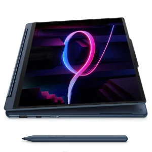لپ تاپ 14 اینچی لنوو مدل Yoga 9i 2-in-1 14IPH11 Aura Edition-Core Ultra 7 355-32GB LPDDR5X 7467MHz-1TB SSD-2.8K OLED Touch-Backlit-W به همراه قلم