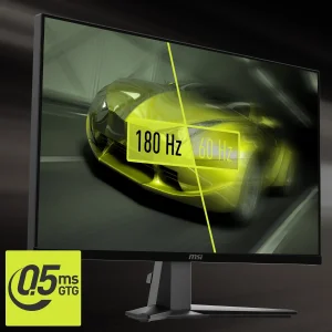 مانیتور گیمینگ 27 اینچ ام اس آی مدل MAG 275QF، رزولوشن WQHD، پنل Rapid IPS، نرخ بروزرسانی 180 هرتز، با نسبت تصویر 16:9، دارای پورت HDMI و DisplayPort و خروجی هدفون