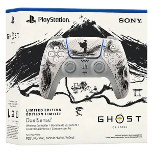 دسته بازی پلی استیشن 5 سونی مدل DualSense Ghost of Yotei Black Limited Edition