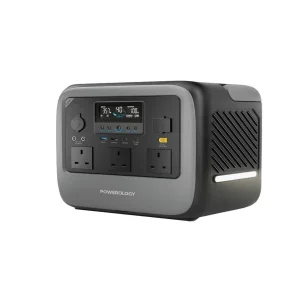 پاوراستیشن 1200 وات قابل حمل پاورولوژی مدل PWGC1200GY ظرفیت 10600 میلی‌ آمپر ساعت