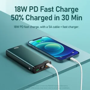 پاوربانک ریمکس مدل RPP-129 ظرفیت 20000 میلی آمپر ساعت