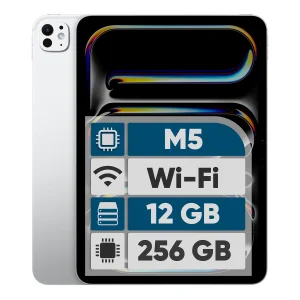 تبلت ۱۱ اینچ اپل مدل IPad Pro 2025 M5 Wi-Fi ظرفیت 256 گیگابایت و رم 12 گیگابایت، رزولوشن دوربین 12 مگاپیکسل، پشتیبانی از قلم و کیبورد