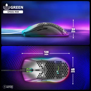 ماوس مخصوص بازی گرین مدل GM606-RGB
