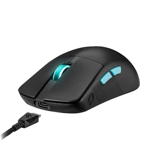 ماوس بی سیم گیمینگ ایسوس مدل Rog Harpe Ace Aim Lab Edition RGB