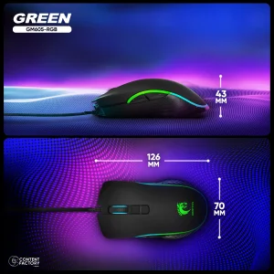 ماوس گرین مدل GM605-RGB